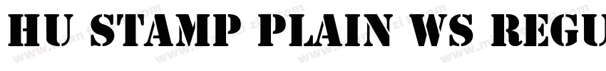 Hu Stamp Plain WS Regular字体转换